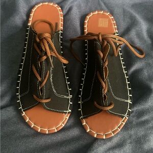 Stylish Black and Brown Women's Sandals